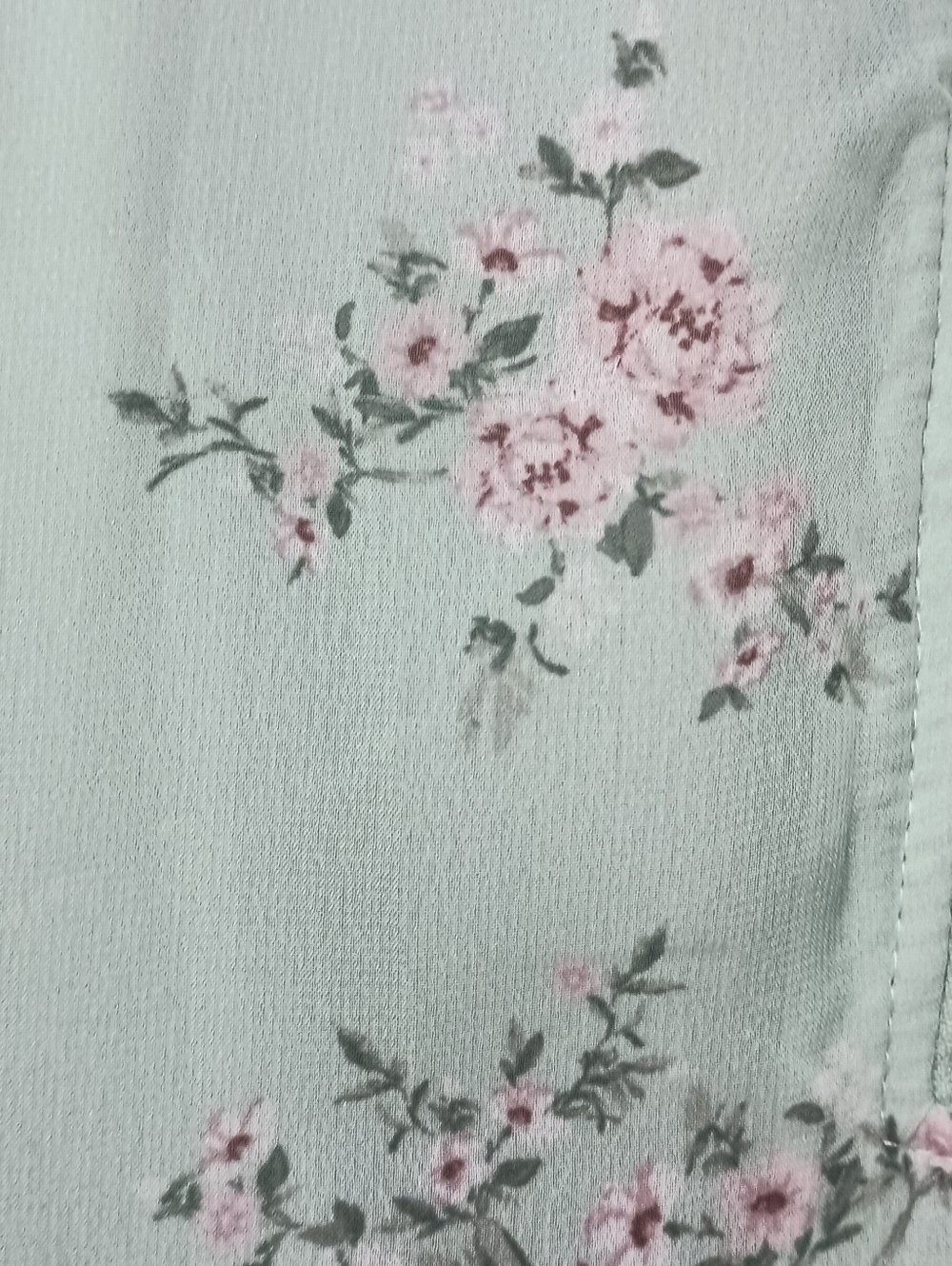 Windsor Maybelle Green Punk Floral Babydoll Maxi Dress Small - Picture 4 of 12